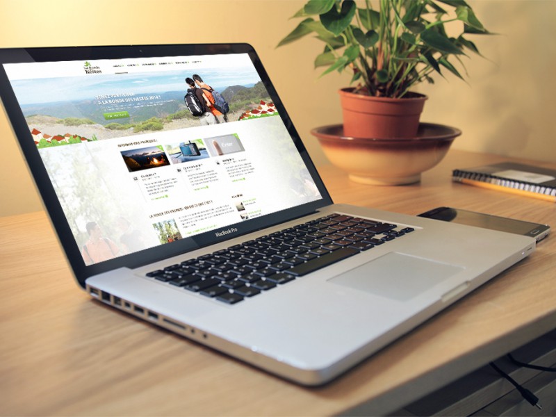 mockup d'un site internet responsive design réalisé par le CETIR