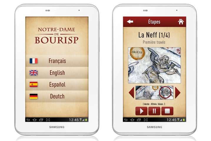 Bourisp, Mockup de l'application mobile