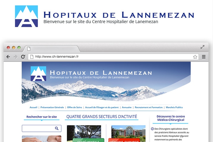 mockup d'un site internet réalisé par le CETIR