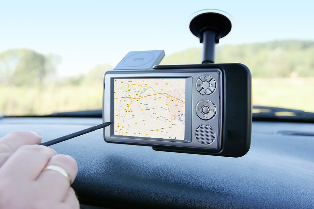 Photo d'un GPS illustrant le thème e-déplacement développé par le CETIR