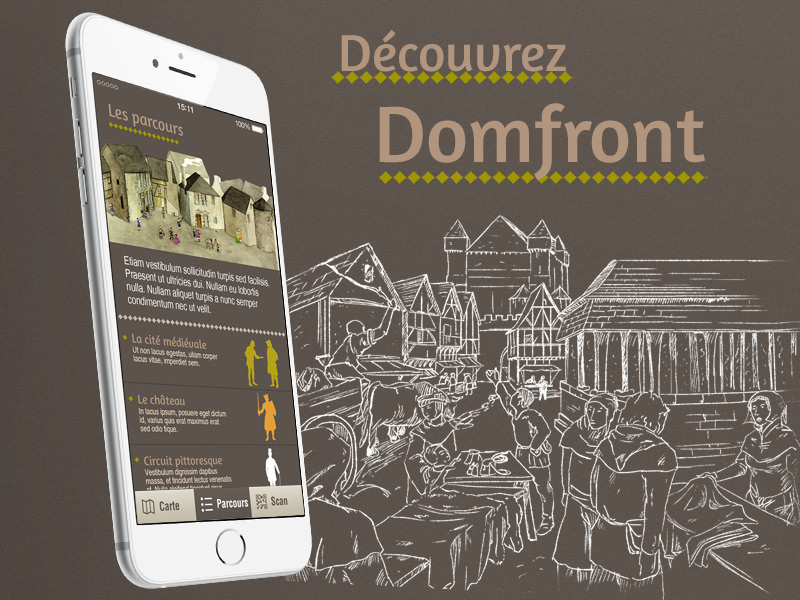 Découvrez Domfront - application mobile - jeux et quiz