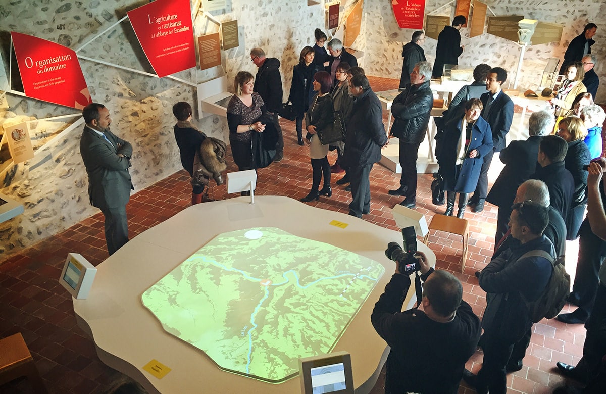 parcours multimédia, scénographie, abbaye de l'escaladieu